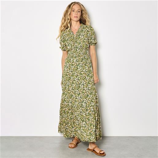 Apricot abito lungo a maniche corte