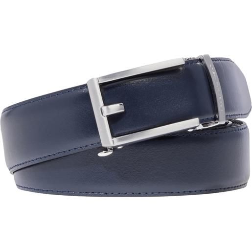 2 Cinture Uomo In Pelle Automatica, Ricambio Senza Fibbia - Lunghezza 130 Cm, Larghezza 3.5 Cm, Morbide E Resistenti