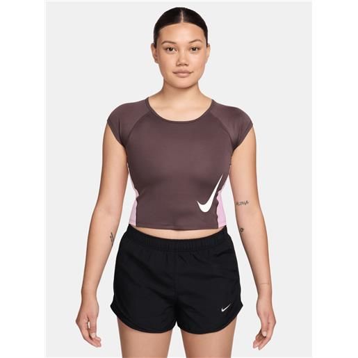 NIKE tempo swoosh run df ss t-shirt running donna