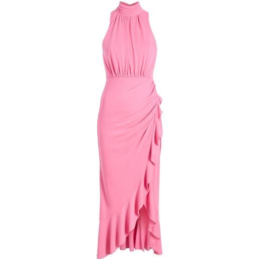 Cinq A Sept abito antonia midi asimmetrico - rosa