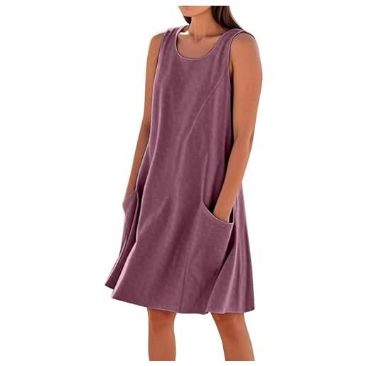 Generico prendisole abiti donna estivi eleganti vestiti curvy abito estivo elegante vestito gonna mare cotone vestitini scollato arancione bianco lungo floreale scollo americana xl completo spiaggia vestitino