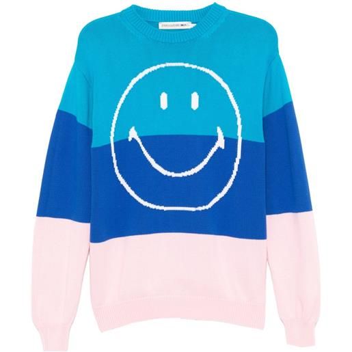 Joshua Sanders maglione con smiley - blu