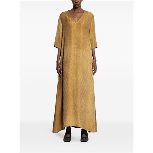 Uma Wang abito midi apostle jacquard - giallo