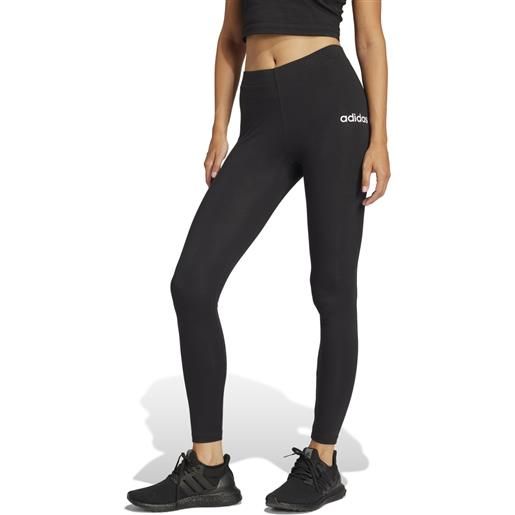 Adidas leggings essentials linear cotton neri da donna