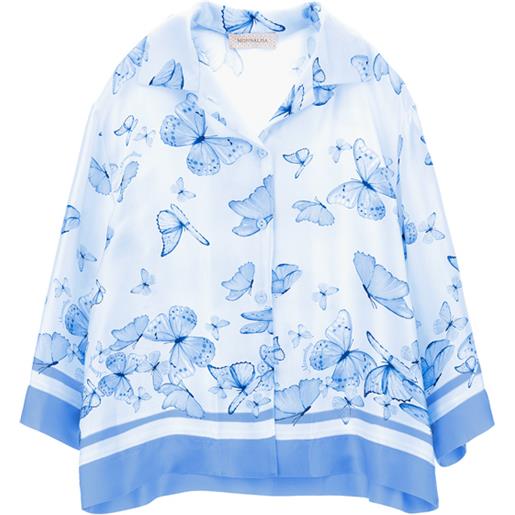 Monnalisa camicia rasetto farfalle