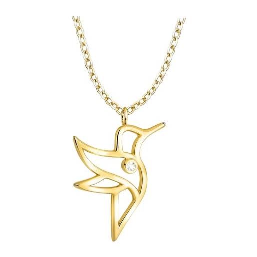 Collana da schiena in argento 925 cristalli e ciondolo Swarovski