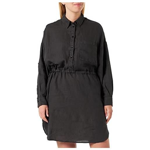 Replay abito donna manica lunga lunghezza al ginocchio, nero (blackboard 099), m