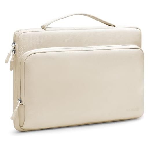 HYZUO 17-17,3 pollici borsa laptop per 17 17,3 hp/dell/lenovo/asus/acer/lg/mallrace/msi gaming laptop/razer blade 17/18, borsa trasporto per uomo donna per notebook/monitor, sabbia