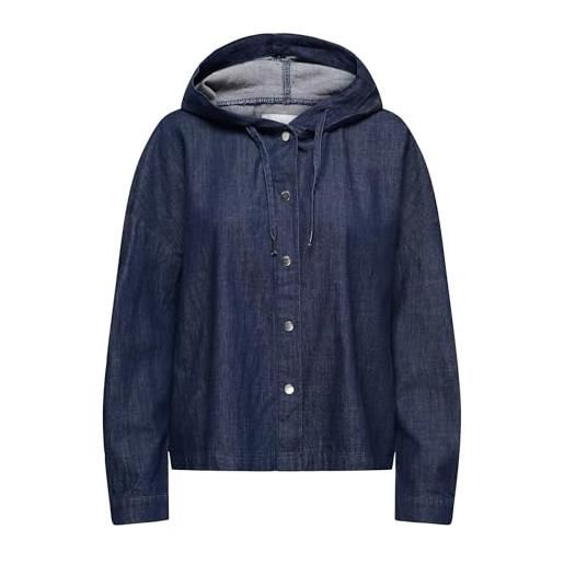 Only onllizzy - maglietta da donna con cappuccio dnm, blu jeans scuro, m