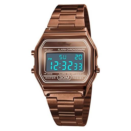 Affute Orologio sportivo digitale al quarzo, analogico, da uomo