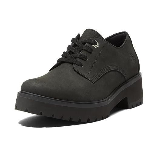 Timberland carnaby cool oxford, scarpe da ginnastica donna, nero nubuck, 42 eu