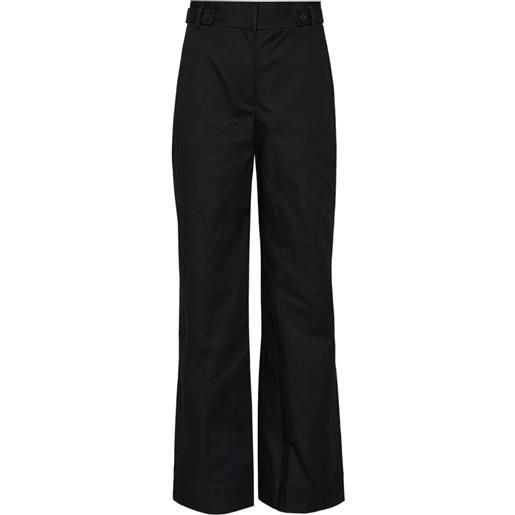3.1 Phillip Lim pantaloni a gamba ampia con pieghe - nero