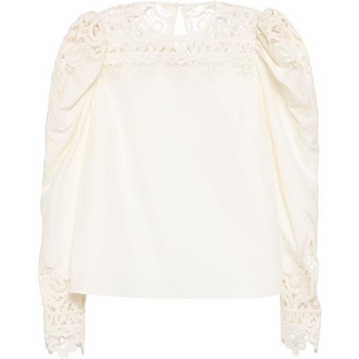 Ulla Johnson blusa aura - toni neutri