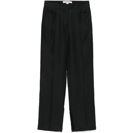 REMAIN pantaloni con impunture - nero