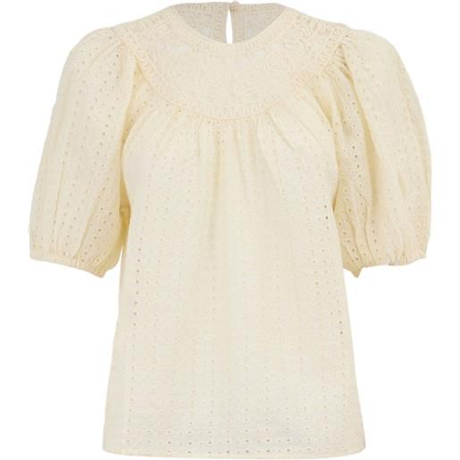 Ulla Johnson blusa amina - toni neutri