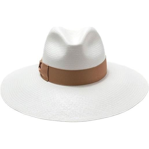 Borsalino panama sophie a tesa larga - bianco