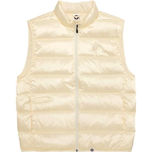 AAPE BY *A BATHING APE® gilet con placca logo - toni neutri