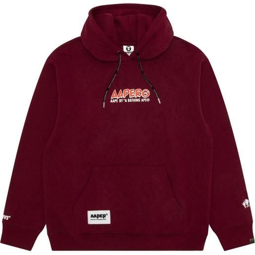 AAPE BY *A BATHING APE® felpa con grafica stile cartoni animati - rosso