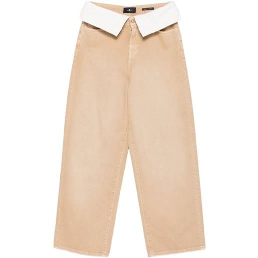 7 For All Mankind jeans a gamba ampia - toni neutri