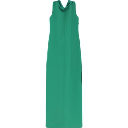 Max Mara abito con spacco laterale - verde