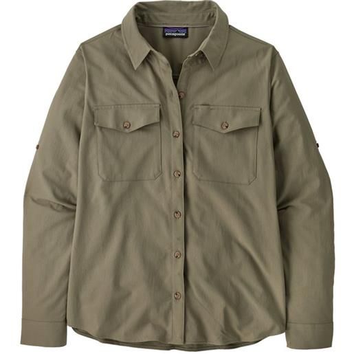 Patagonia self guided sun shirt donna, river rock green