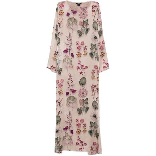 Avant Toi abito con stampa a fiori - grigio