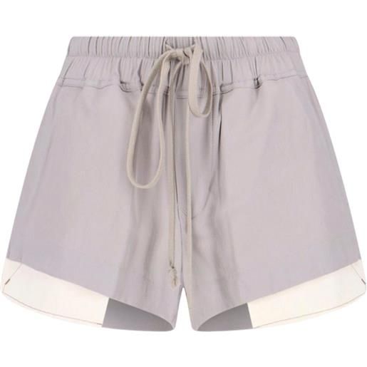 Rick Owens shorts con coulisse - grigio