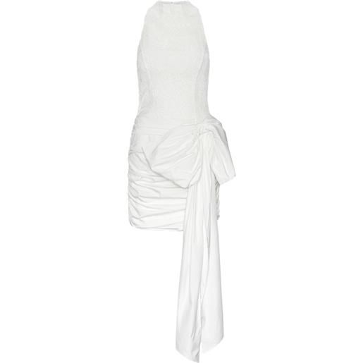 ROTATE BIRGER CHRISTENSEN abito corto con fiocco - bianco