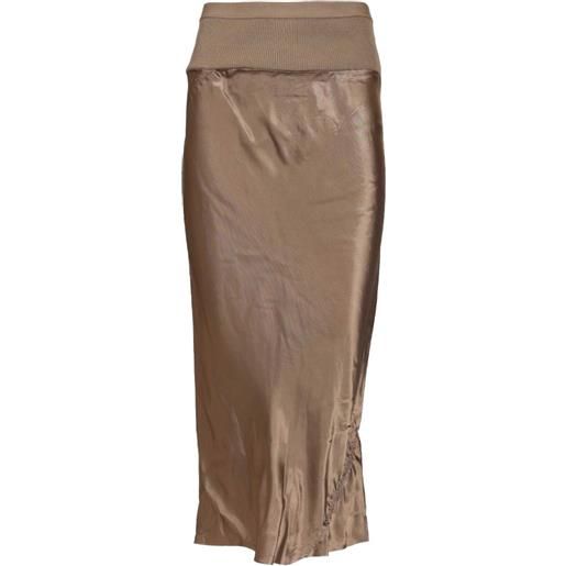 Rick Owens gonna a coste - marrone