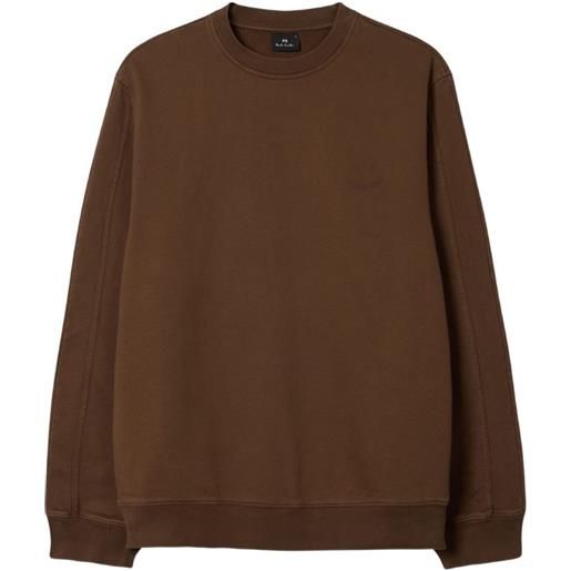 PS Paul Smith felpa con scollo a v - marrone