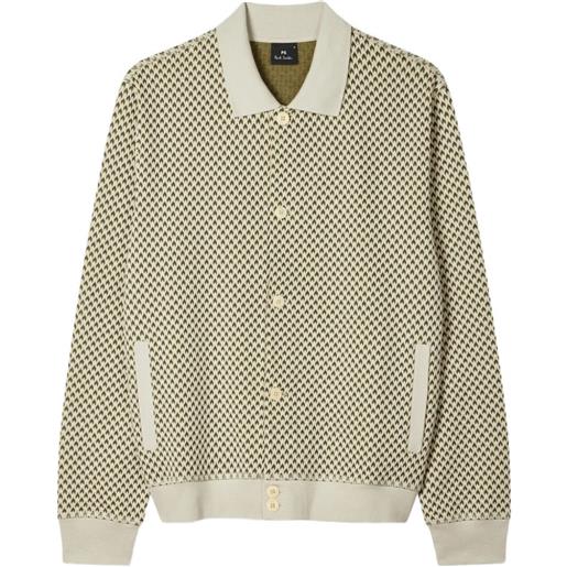 PS Paul Smith cardigan a fantasia - toni neutri