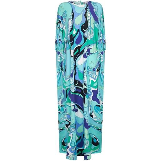 PUCCI abito con stampa orchidee - verde