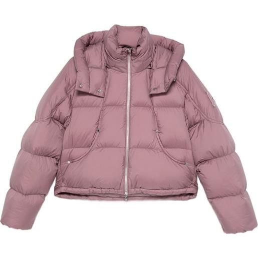 Moose Knuckles piumino con cappuccio e zip - rosa