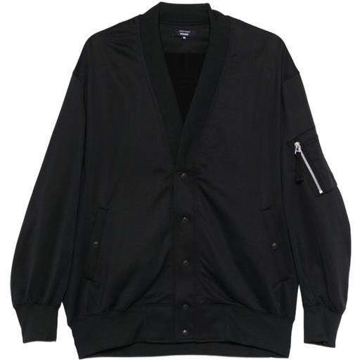 Comme des Garçons Homme bomber con scollo a v - nero