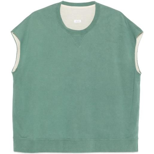 visvim felpa smanicata girocollo - verde