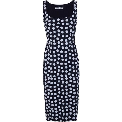 CHIARA BONI La Petite Robe abito denim a pois - nero