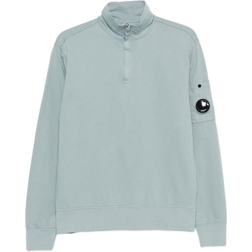 C.P. Company felpa con mezza zip - blu