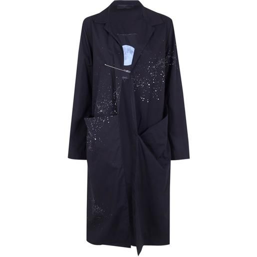 Maria Calderara cappotto con stampa - nero