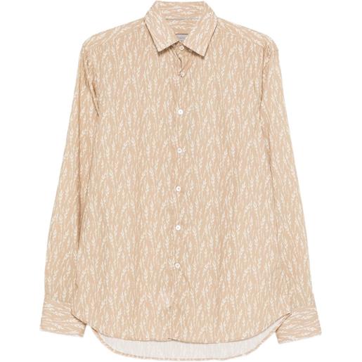 Canali camicia con stampa - toni neutri