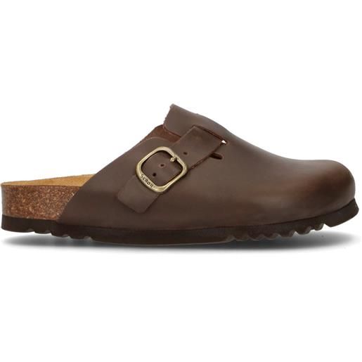 SCHOLL sabot donna marrone in pelle