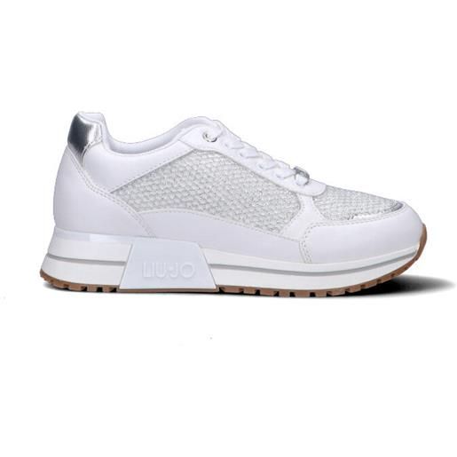 LIU JO sneaker donna bianca/argento