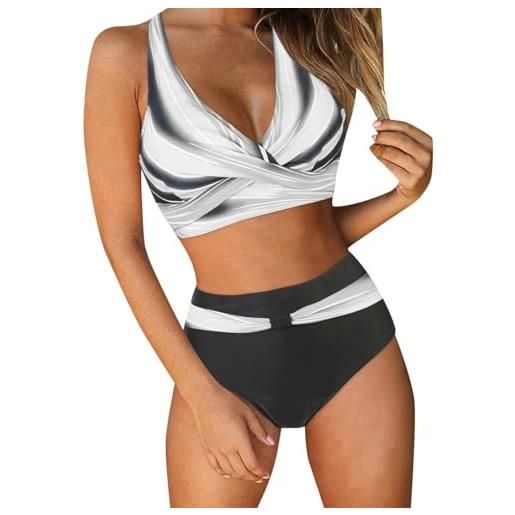 MGSFGlk Costume Donna Due Pezzi a Vita Alta Set 2 Pezzi