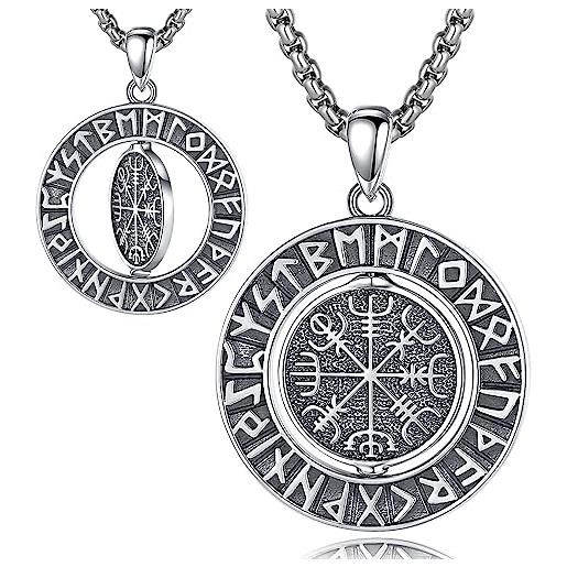 Eusense Gioielli Vichinghi Collana Vichinga Argento 925 Amuleto