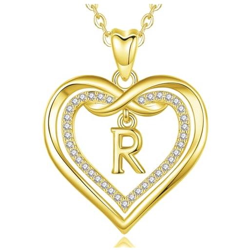 Ciondolo lettera N traforata 12mm Argento placcato oro | Ingrosso gioielli