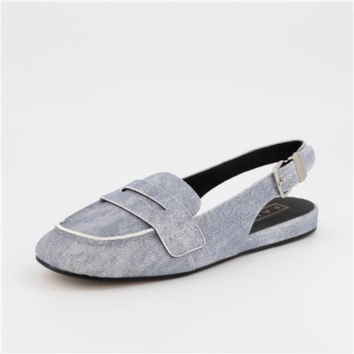 Faire sabot in pelle con fascia decorativa e tacco 1,5 cm