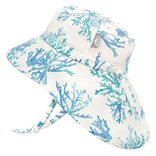 Cappello Da Sole Jan & Jul Per Bambini, UPF 50+, Asciugatura Rapida, Regolabile Grow-With-Me, Con Sottogola A Clip, Per Spiaggia E Piscina