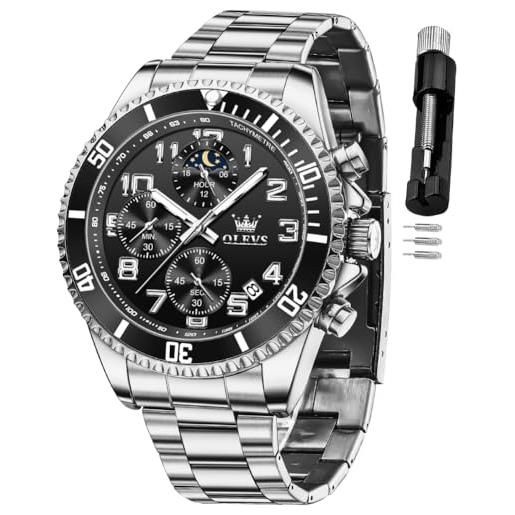 OLEVS coppia orologi Rhombus Mirror Luxury Original Quartz uomo e donna orologio da polso impermeabile luminoso data settimana His and Her  1511