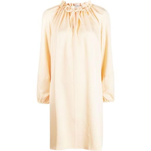 GOODIOUS abito a maniche ampie con nodo - giallo