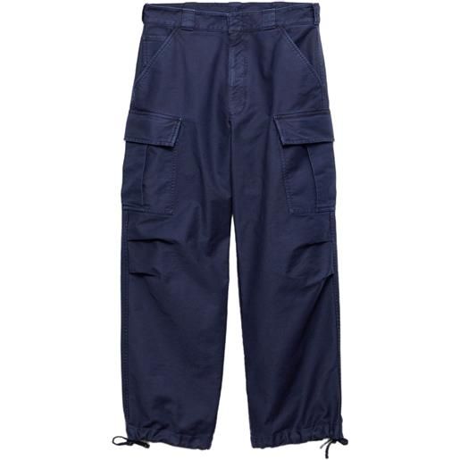 Prada cargo in cotone - blu
