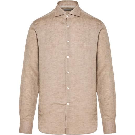 Canali camicia con bottoni - toni neutri